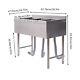 1/2/3 Compartment Stainless Steel Commercial Kitchen Sink Prep Table With Faucet