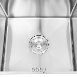 1 Compartment Commercial Kitchen Sink Prep Table Stainless Steel