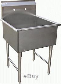 1 Compartment Mop Sink 24x24 Stainless Steel