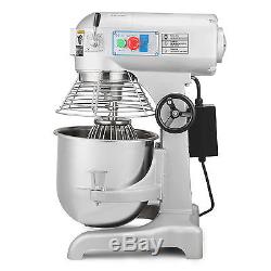 1 HP 20 Qt Commercial Dough Food Mixer Three Speed Multi-Function Heavy Duty