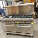 10 Burner Range New Heavy Duty 60 Commercial Restaurant Stove Gas Double Oven