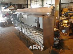 10 FT. TYPE l COMMERCIAL KITCHEN EXHAUST HOOD WITH AIR CHAMBER, NEW