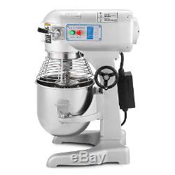 10 Qt 0.5 HP Commercial Dough Food Mixer 3 Speed Floor Stand Stainless Steel