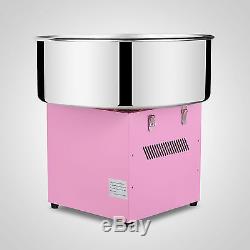 1030W Electric Commercial Cotton Candy Maker Fairy Floss Machine Pink