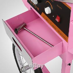 1030W Electric Commercial Cotton Candy Maker Fairy Floss Machine With Cart
