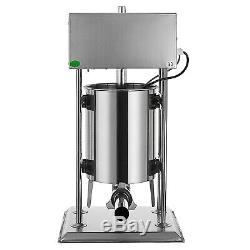 10L 25LB Electric Commerical Sausage Stuffer Stainless Dual Speed Best Price