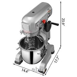 10Qt Electric Food Stand Mixer Dough Mixer 450W Stainless Steel Stand Mixer