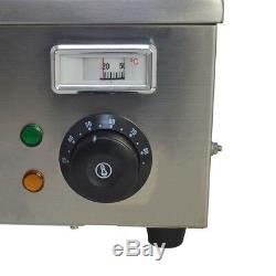 110V Bain Marie Restaurant Equipment Food Warmer 3-Pan Steam Table Steamer