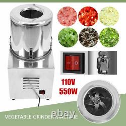 110V Commercial Food Processor Electric Vegetable Chopper Grinder Machine 550W