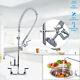 12 Commercial Wall Mount Kitchen Pre-rinse Faucet With Add-on Tap Restaurant