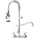12 Commercial Wall Mount Kitchen Pre-rinse Faucet With Add-on Tap Restaurant