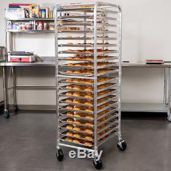 12 PACK Full Size 18 x 26 Pans + 20 Pan Rack Commercial Dough Baking Bun Sheet