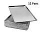(12-pack) 18 X 26 Full Size Aluminum Baking Bun Pan / Sheet Pan Wire In Rim