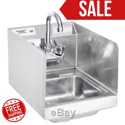 12 x 16 Wall Mount NSF Hand Wash Sink Commercial Restaurant Stainless Steel