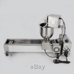 12Commercial Automatic Donut Maker Making Machine, Wide Oil Tank, 3 Sets Free Mold