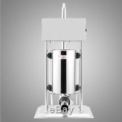 12L 28LB Electric Commercial Vertical Sausage Stuffer Two Speed Maker Filler USA