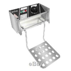 12L Electric Deep Fryer Dual Tank Stainless Steel 2 Fry Basket Commercial 5000W