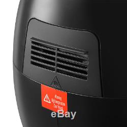 1300W Electric 4.4QT Oil Less Air Fryer Timer and Temperature Control Black
