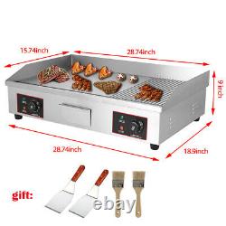 14/29 Commercial Electric Countertop Griddle Flat Top Grill Hot Plate BBQ