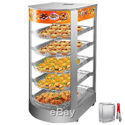 14 Commercial Food Warmer Pizza Warmer 5-Tier Pastry Warmer with Magnetic Door