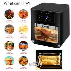 14 Qt Digital Air Fryer Oven with Rotisserie, Dehydrator, Convection Oven 1700W