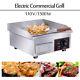 14 Stainless Steel Electric Countertop Griddle Flat Top Restaurant Grills Bbq
