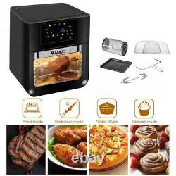 14QT 1700W Electric Air Fryer Oven with Rotisserie OilLess Oven Touchscreen