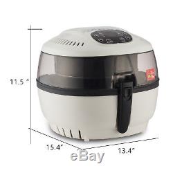 1500W 6.3QT Oil less Electrical Air Fryer Multi-Cooker Digital 8 Cooking Presets