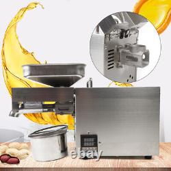 1500W Automatic Nut Flax Seeds Oil Press Machine Commercial Kitchen Extractor