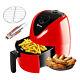 1500w Electric Air Fryer 3.7qt Digital Cooking Timer And Temperature Control Red