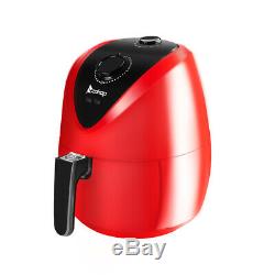 1500W Electric Air Fryer 3.7QT Digital Cooking Timer and Temperature Control Red