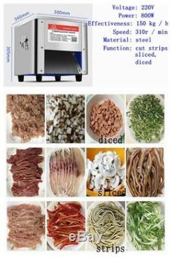 150kg/h Multi-functional commercial meat Slicer Vegetable cutting machine 220V