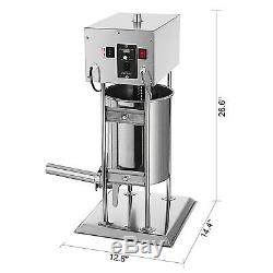 15L Electric Vertical Sausage Stuffer Stainless Steel High Speed Commercial