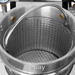 16L Electric Pressure Fryer 3KW Cooking Countertop 122-392 withTimer Fish Chicken