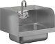 17 X 15 Commercial Wall Mount Stainless Steel Hand Sink With Faucet