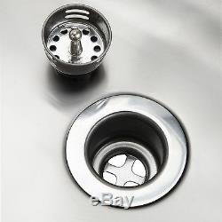 17 x 15 Hand Wash Sink with FAUCET Commercial Stainless Steel Wall Mount Kit