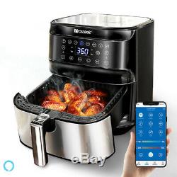 1700W Air Fryer 5.8QT Oilless Electric Oven LED APP Temp/Timer 8 Cooking Preset