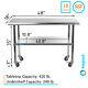 18 X 48 Stainless Steel Table With Wheels Nsf Prep Metal Work Table Casters