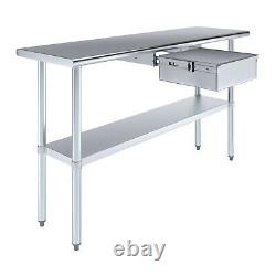 18 in. X 60 in. Stainless Steel Work Table With Drawer