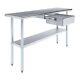 18 In. X 60 In. Stainless Steel Work Table With Drawer