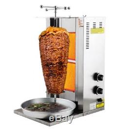 2 Burner Lpg Shawarma Machine Doner Griller Tacos Al Pastor Machne Falafel Grill