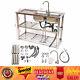 2 Compartment Commercial Kitchen Utility Sink Stainless Steel With Prep Table