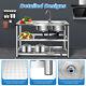 2 Compartment Commercial Sink Stainless Steel Kitchen Utility Sink + Prep Table