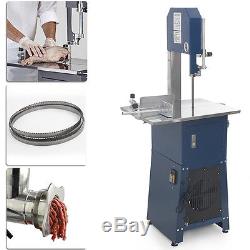 (2) Free Blade Industrial 550W Stand Up Meat Band SawithGrinder Electric Processor