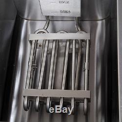 20L Commercial Dual Tank Deep Fryer Countertop Stainless Chicken Fish Restaurant