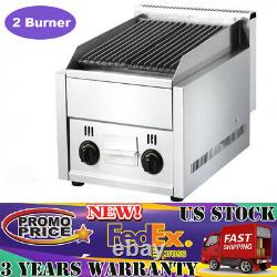 21'' Commercial Grill Natural Gas Restaurant Kitchen Countertop Charbroiler