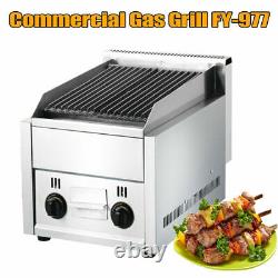21 Radiant Char Broiler Grill 2 Burner Gas & Propane Commercial Restaurant USA