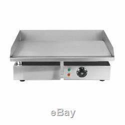 22 1500W Electric Countertop Griddle Flat Top Commercial Restaurant Grill ge