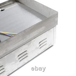 22 Commercial Electric Griddle Flat Top Grill Hot Plate BBQ Countertop 3000W US