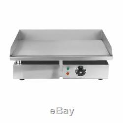 22 Electric Countertop Griddle Flat Top Commercial Restaurant Grill BBQ 1500W